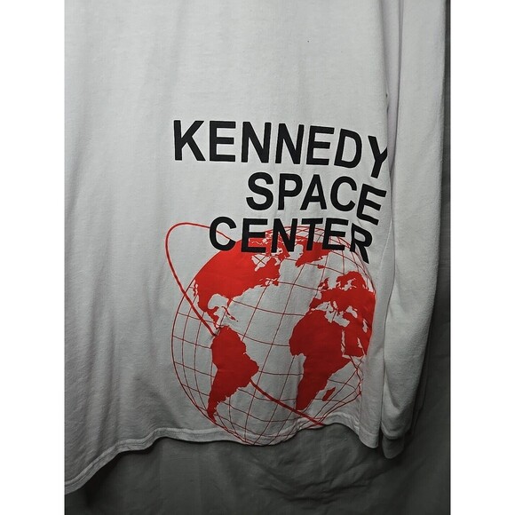 Freeze NASA Kennedy Space Center Long Sleeve T-Shirt All Over Graphic White Lg - Picture 7 of 9